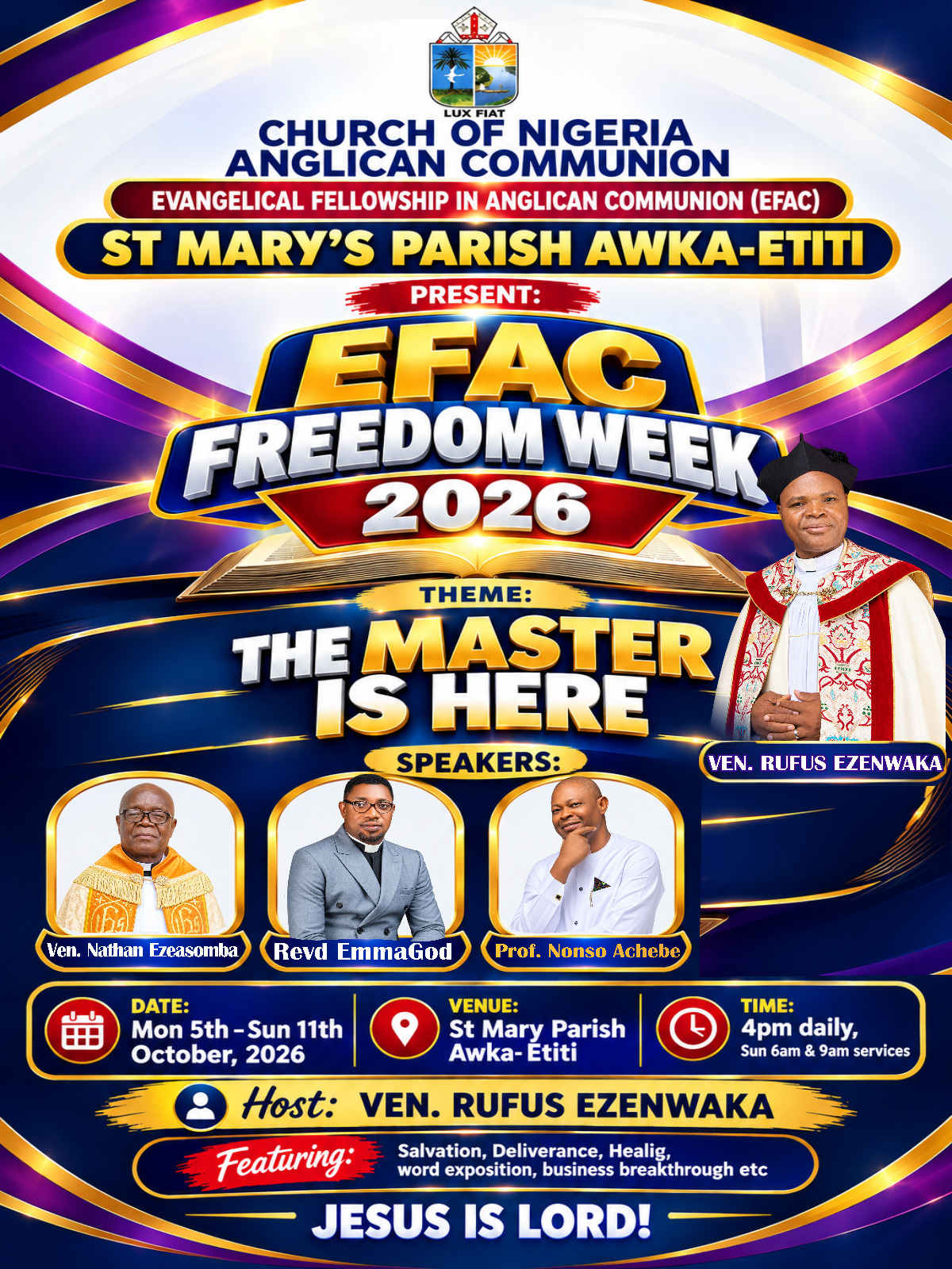 St Mary's Parish Awka-Etiti present EFAC Freedom Week 2026.